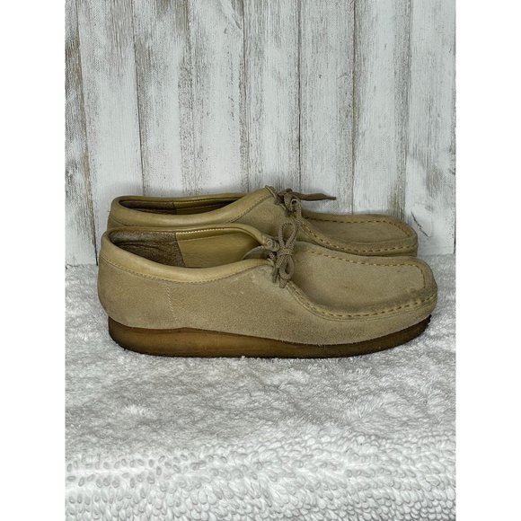 Clarks Other - ***SOLD*** Vintage Clarks Originals Wallabee Men's Tan Suede Size 9
